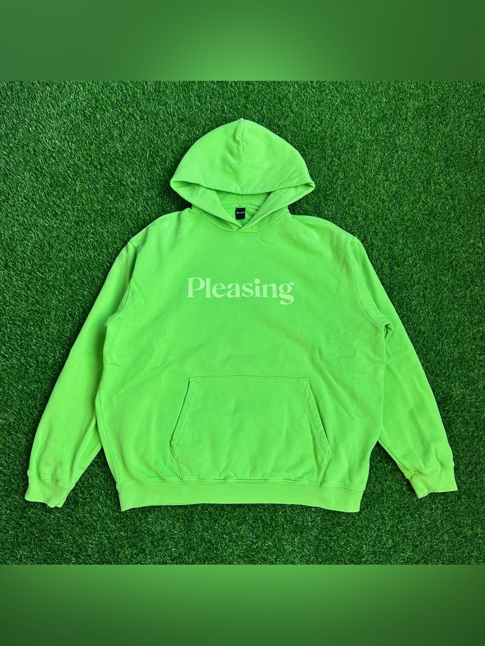 Harry Styles Pleasing Lighter Green Logo Hoodie
